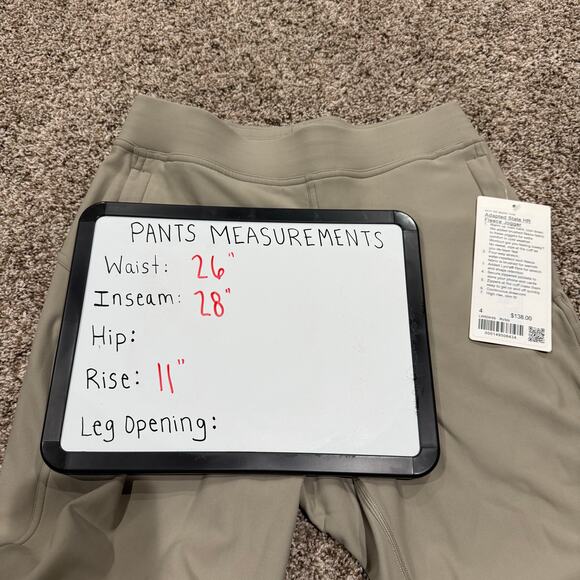 NWT Women's Riverstone Lululemon Adapted State High-Rise Fleece Joggers Sz 4 - Picture 8 of 8